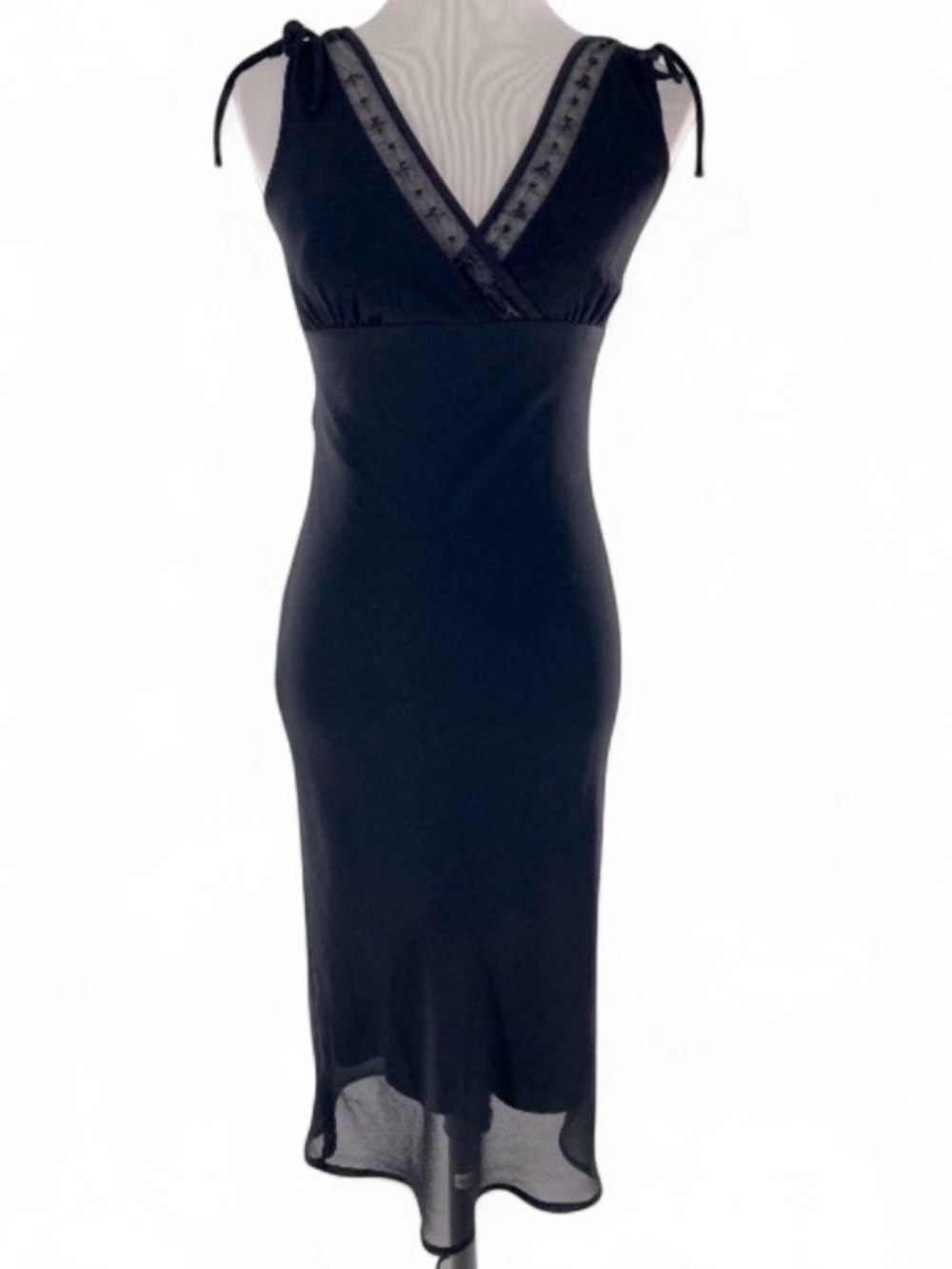 Ruby Rox Black Sleeveless V-Neck Midi Dress